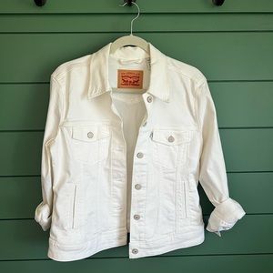 Levis White Jean Jacket